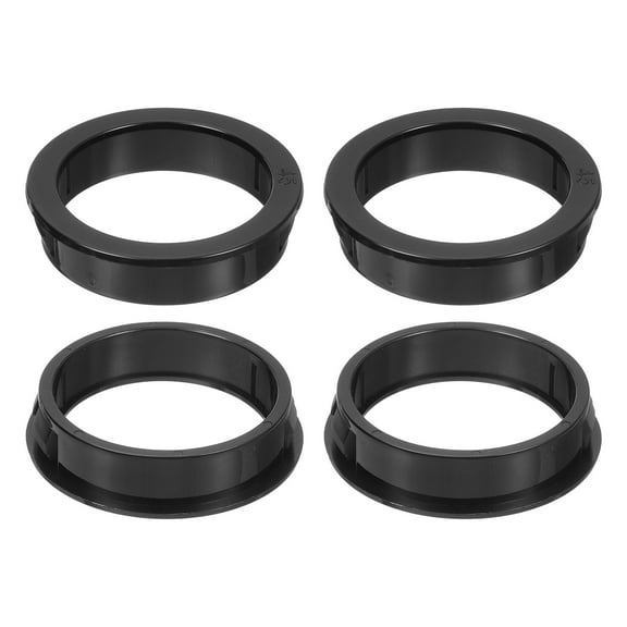 4 Pack Cable Snap Bushing Grommet, 1-3/4" Mounting Dia Black Round Nylon