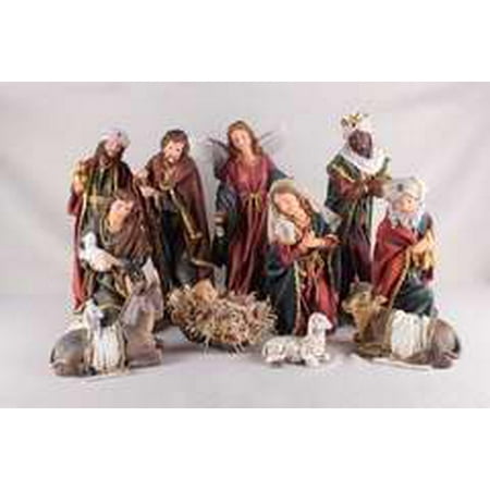 Nativity Set-11 Piece Holy Family w/Shepherds  Wisemen & (Best Indoor Nativity Sets)