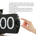 thumbnail image 4 of Vintage Flip Clock with Knob Adjustment Easy to Read, Smooth Base, Refined , Versatile Placement, Suitable for Living Room Table or Desktop, 4 of 7