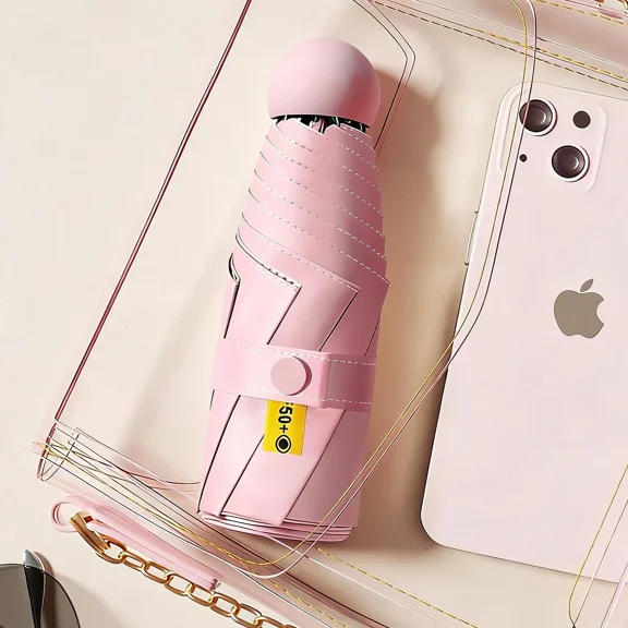 Compact Auto-Open Mini Umbrella​ - Portable Pocket-Sized Protection for Sun & Rain