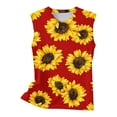 thumbnail image 4 of Mode Femmes Impression Décontractée V-Cou Manches Courtes T-shirt en Vrac Tops Floral Print Femmes Tops Femmes Manches Courtes Tops Femmes, 4 of 4