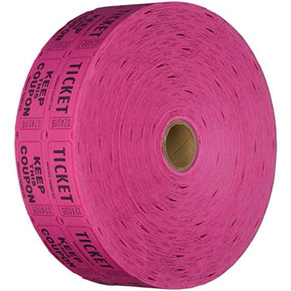 Billets de Tirage 2000 par Rouleau 50/50: Fuchsia