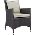 thumbnail image 4 of Modway Convene 2 Piece Outdoor Patio Dining Set in Espresso Beige, 4 of 4