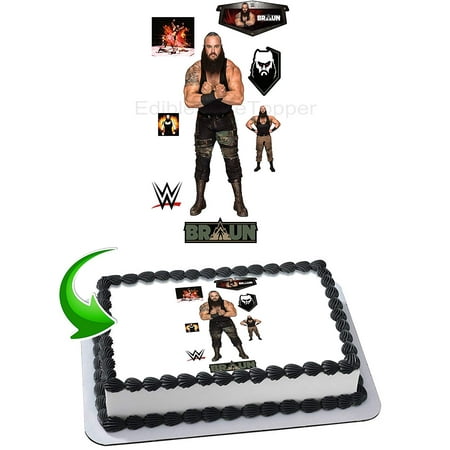 Braun Strowman Wwe Edible Cake Image Topper Personalized Picture 1