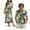 Tropical Monstera Leaf, variant on KUIFORTI Hawaii Matching Couple Outfits Tropical Monstera Leaf Fashionable Women's Casual Dresses & Men's Hawaiian Shirt Breathable Quick-dry Suitable for Everyday Casual Wear