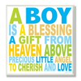 thumbnail image 1 of The Kids Room by Stupell A Boy is a Blessing Typography Rectangle Wall Plaque, 1 of 1