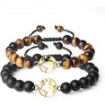 thumbnail image 1 of Shiqi-Bracelets Assortis pour Couple en Onyx Mat Pierre, 1 of 4