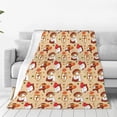 thumbnail image 4 of Salouo Guinea Pigs And Mushrooms Print Bed Blankets,Flannel Blanket Comfortable Air Conditioning Blanket Lightweight Blanket for Sofa Bed Travel & Couch -80"x60", 4 of 8