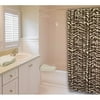 InStyle Wild Zebra Shower Curtain, Cream and Brown