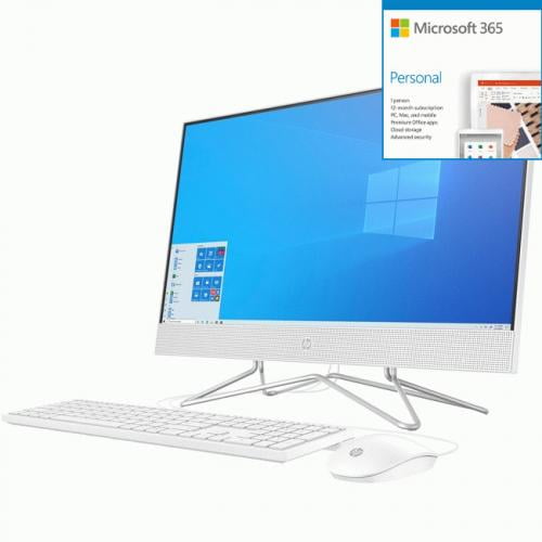 Hp 24 Series 23 8 All In One Desktop Computer Intel Core I5 Microsoft 365 Bundle Walmart Com Walmart Com