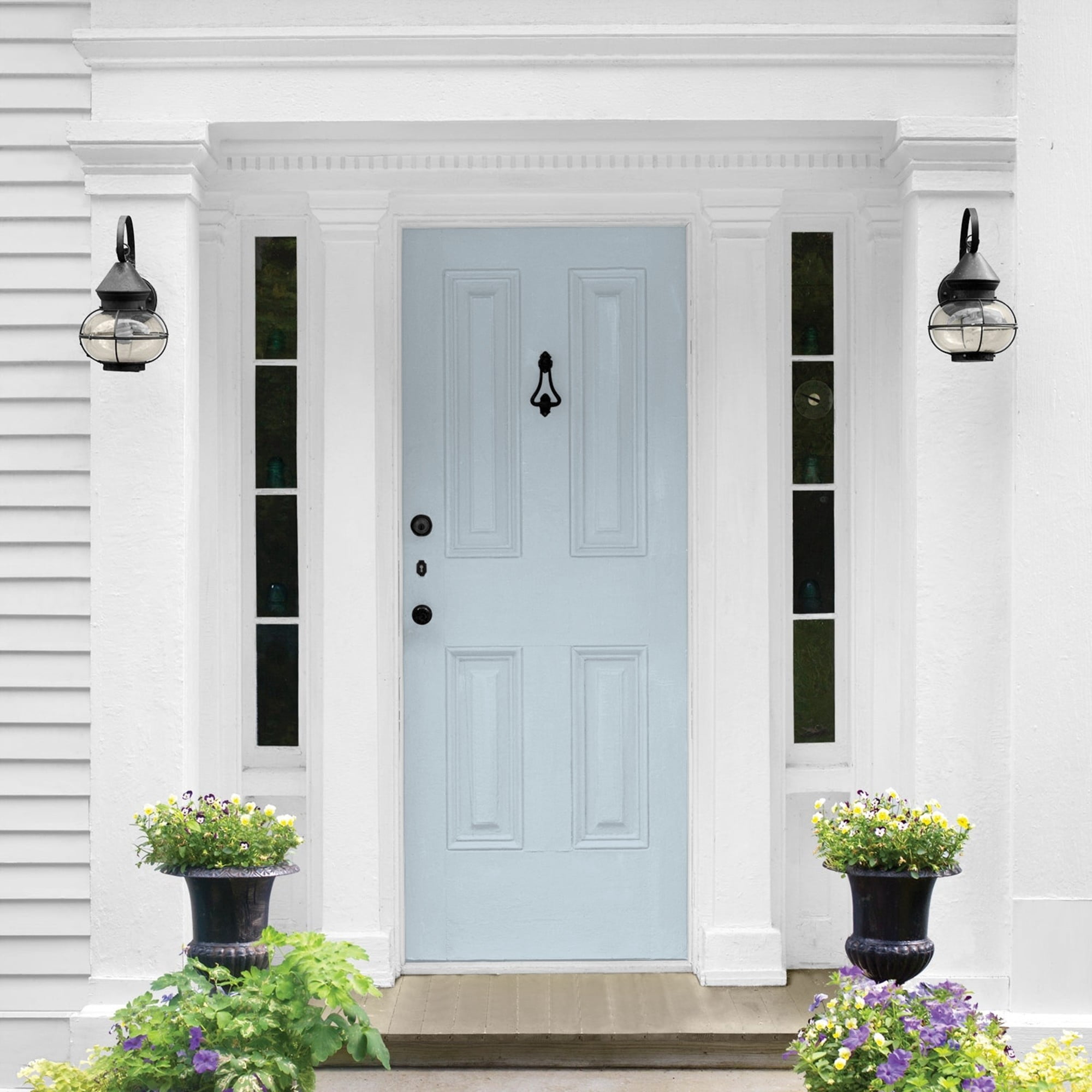 Glidden HEP Keepsakes / Blue Semi-Gloss Exterior Paint with Primer, 1 Gallon