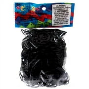 Rainbow Loom Black Rubber Bands Refill Pack RL13 [600 ct]