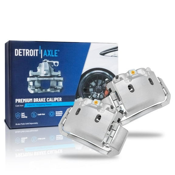 Detroit Axle - Front Disc Brake Calipers w/Bracket Replacement for Dodge Ram 1500 2500 3500 4000 Fits select: 2003-2005 DODGE RAM 2500 ST/SLT, 2008 DODGE RAM 1500 ST/SLT
