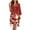 Santa Music Note, variant on Santa Robes for Women Plus Size 2XL Sexy Long Sleeves Bathrobe Sleepwear Music Note Kimono Dress Women's Robe Lightweight Long Nightgown Christmas Dressing Gown Robe, Red