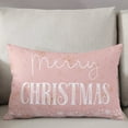 thumbnail image 3 of Pink Merry Christmas Throw Pillow Covers, Xmas Winter Snowflake Yellow Pink Soft Breathable Pillow Cases with Invisible Zipper for Sleeping, Standard Pillowcases for Couch Bed Sofa Chair 20x26 Inches, 3 of 6