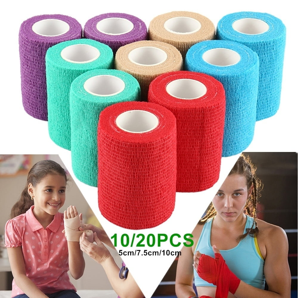 HOTBEST 20pcs Waterproof SelfAdhesive Elastic Wrap Bandage First Aid