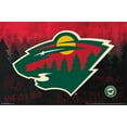 thumbnail image 2 of NHL Minnesota Wild - Logo 15 Canvas Wall Poster, 22.375" x 34", 2 of 4