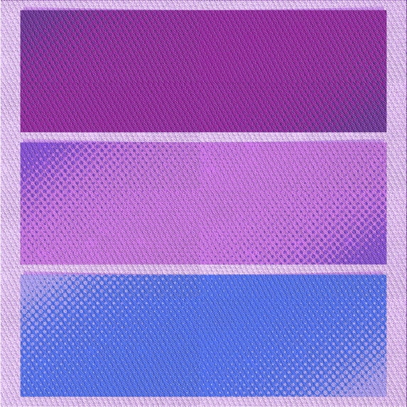 Ahgly Company Machine Washable Indoor Square Transitional Purple Mimosa Purple Area Rugs, 5' Square
