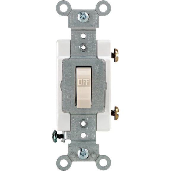 Leviton CS115-2W 15 Amp Single-Pole Toggle Switch Commercial - White