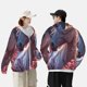 thumbnail image 4 of Balery Flower White Horse Sudadera ligera de manga larga con capucha y protección solar UPF 50+ para hombre y mujer, ideal para pesca y running-Large, 4 of 7
