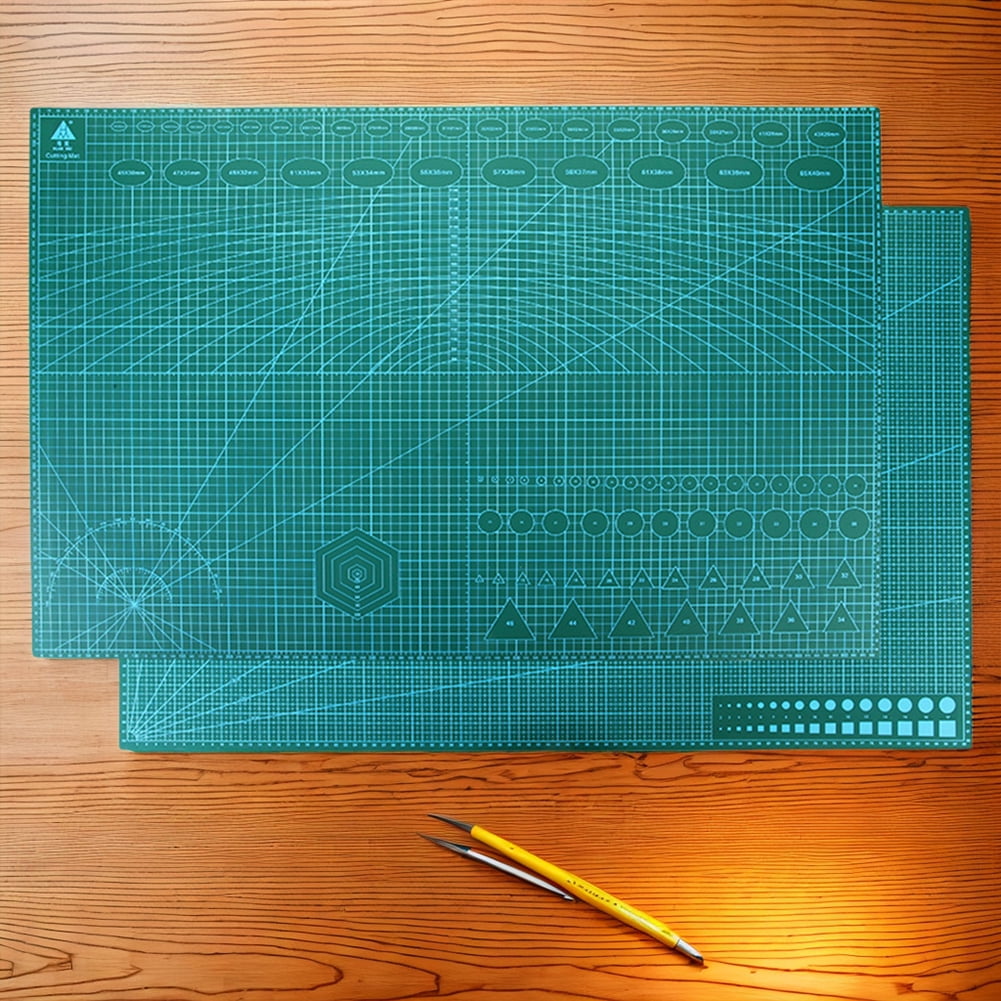 SHegdu 35.43" x 23.62" Self Healing Cutting Mat Gridded Cutting Board,Rotary Cutting Double-Sided 3 Layer Cutting Pad for Crafts, Sewing, Quilting, Scrapbooking