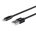 thumbnail image 2 of Monoprice Apple MFi Certified Lightning to USB Charge & Sync Cable - 1.5 Feet - Black - Palette Series, 2 of 2