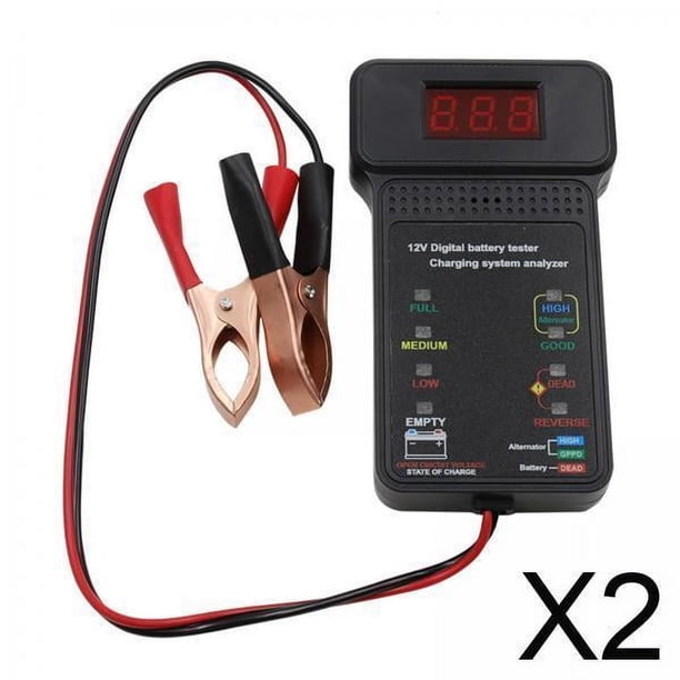 Analizador de probador de coche,Probador de alternador de batería de coche universal de 12v,probador de carga de batería automática comprobador analizador,probador de alternador automotriz