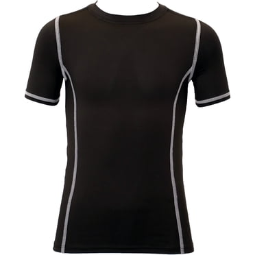 Athletic Works Youth Compression Short Sleeve Crewneck Tee, 1 pack