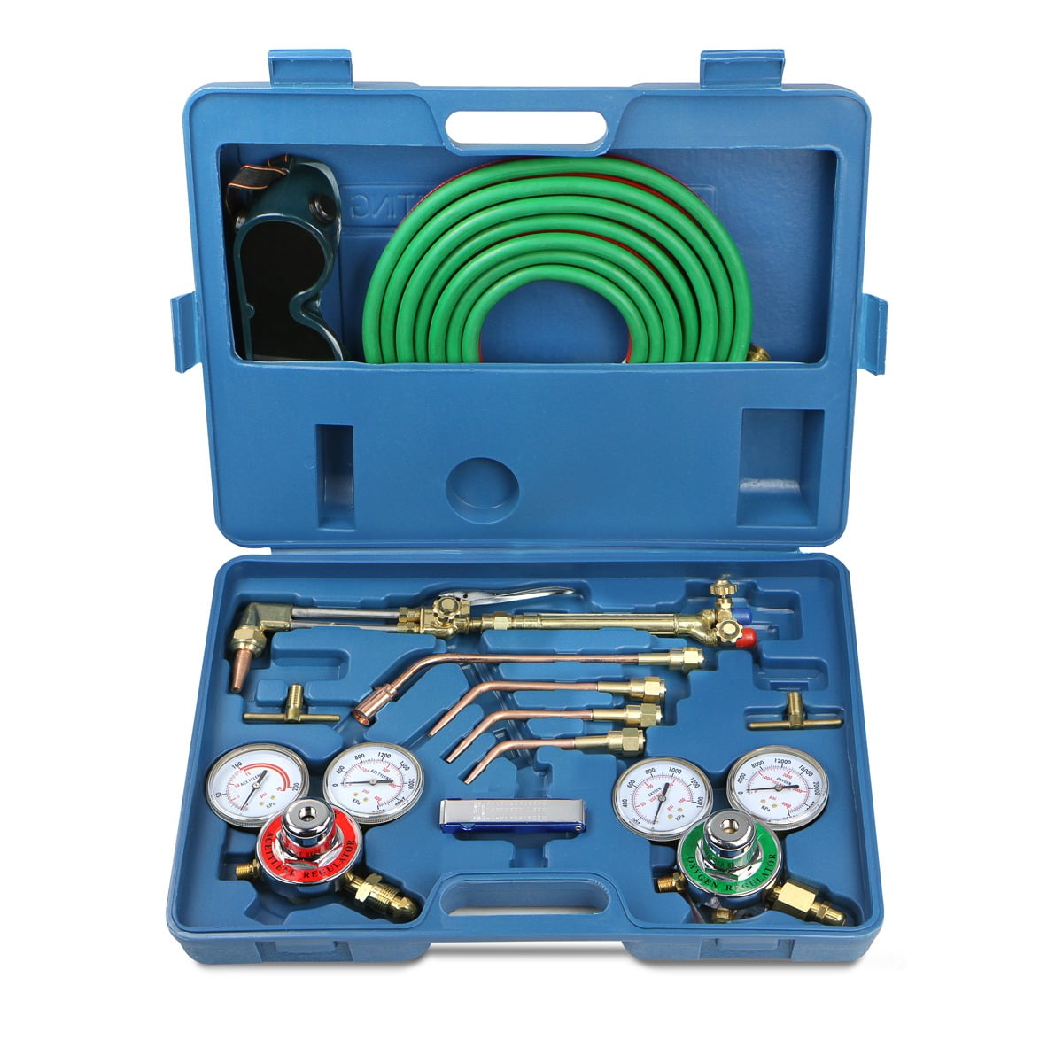 Oxygen Acetylene Welding Cutting Torch Tool Kit with Regularors & Twin Hose by Stark