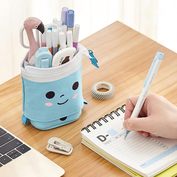 Sliding Pencil Case Box Unique Telescopic Pencil Bag Stationery Box Storage Bag
