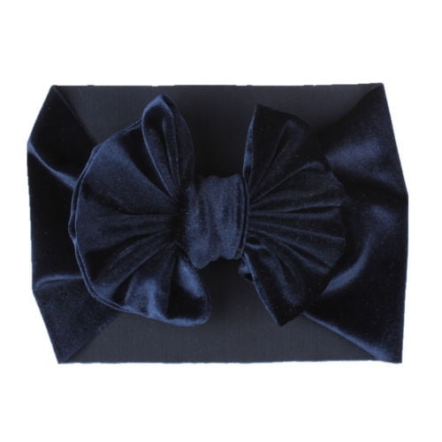 Soft Baby Girls Cute Kids Toddler Bow Hairband Headband Turban Big Knot HeadWrap