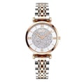 thumbnail image 3 of Reloj de pulsera elegante y sencillo de moda para mujer, reloj de pulsera de acero para mujer, reloj de piedra dorada para mujer, 3 of 5