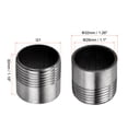 thumbnail image 2 of Uxcell 304 Stainless Steel G1 Male Half Threaded Weldable Weld Coupling, 2 of 5