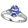 thumbnail image 2 of Star K � Oval 8x6 Genuine Tanzanite Love Promise Ring, 2 of 9