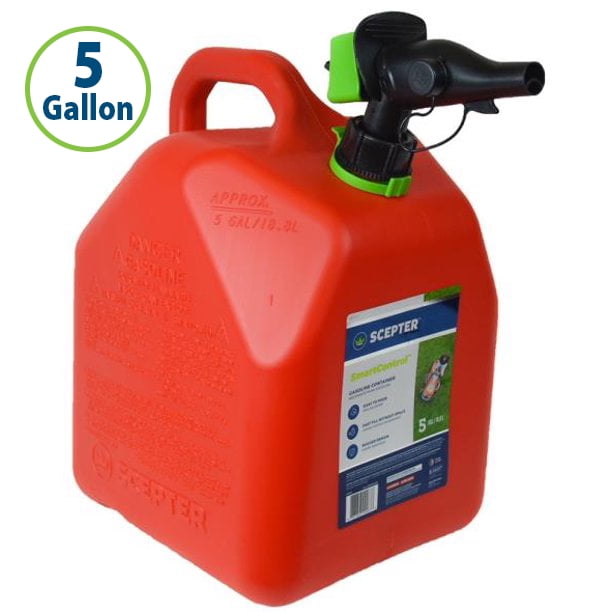 5 Gallon Flow Control Gas Container Can Red 5L Fuel Tank Petro lGasoline Diesel 