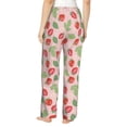 thumbnail image 3 of Daiia Strawberry Floral Women's Sleep Pant with Pockets and Drawstring,Pajama Pants-XX-Large, 3 of 9