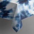 thumbnail image 4 of Blue White Tie Dye Mandala Pattern Rectangle Tablecloth 60"x102",Waterproof Polyester Rectangle Table Cloth, Wipeable Spillproof Polyester Tablecloth for Dining, Camping, Indoor and Outdoor, 4 of 6