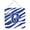 Blue And White, variant on Carolines Treasures  Letter G Initial Tiger Stripe Blue And Orange Aluminium Metal Wall Or Door Hanging Prints