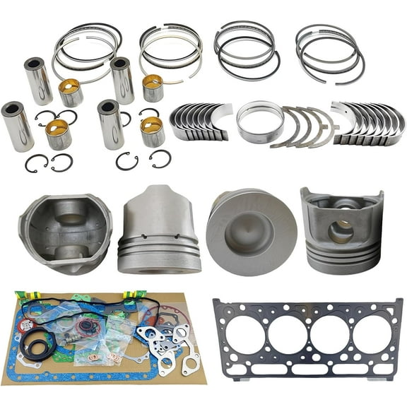 V2203 Engine Overhaul Rebuild Kit (No cylinder liner and valve) Combustion Chamber 46mm For Kubota V2203-DI V2203 V2203T V2203E V2203B Engine For Bobcat 337 331 334 341 Excavator 16641-21112
