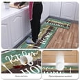 thumbnail image 5 of 2 Pieces Rug Set, Non-Slip Mats Soft Kitchen Area Rugs, Suitable for Kitchens, Laundry Rooms, and Hallways (Teal, 20" x 32" + 20"x 48"), 5 of 8