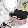 thumbnail image 3 of Hair Tools Storage with Heat Resistant Mat- Lipstick Mark Pattern Printed Curling Iron Travel Bag/Flat Iron Case for Women, 3 of 8