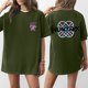 thumbnail image 1 of Pop cazadora para niña Demo-n Hunters Graphic Round-Neck Short Sleeve T Shirt For Kids Youth Fashion Tee With Cartoon Print Design Soft Blend Top For Children （Army Green）, 1 of 4