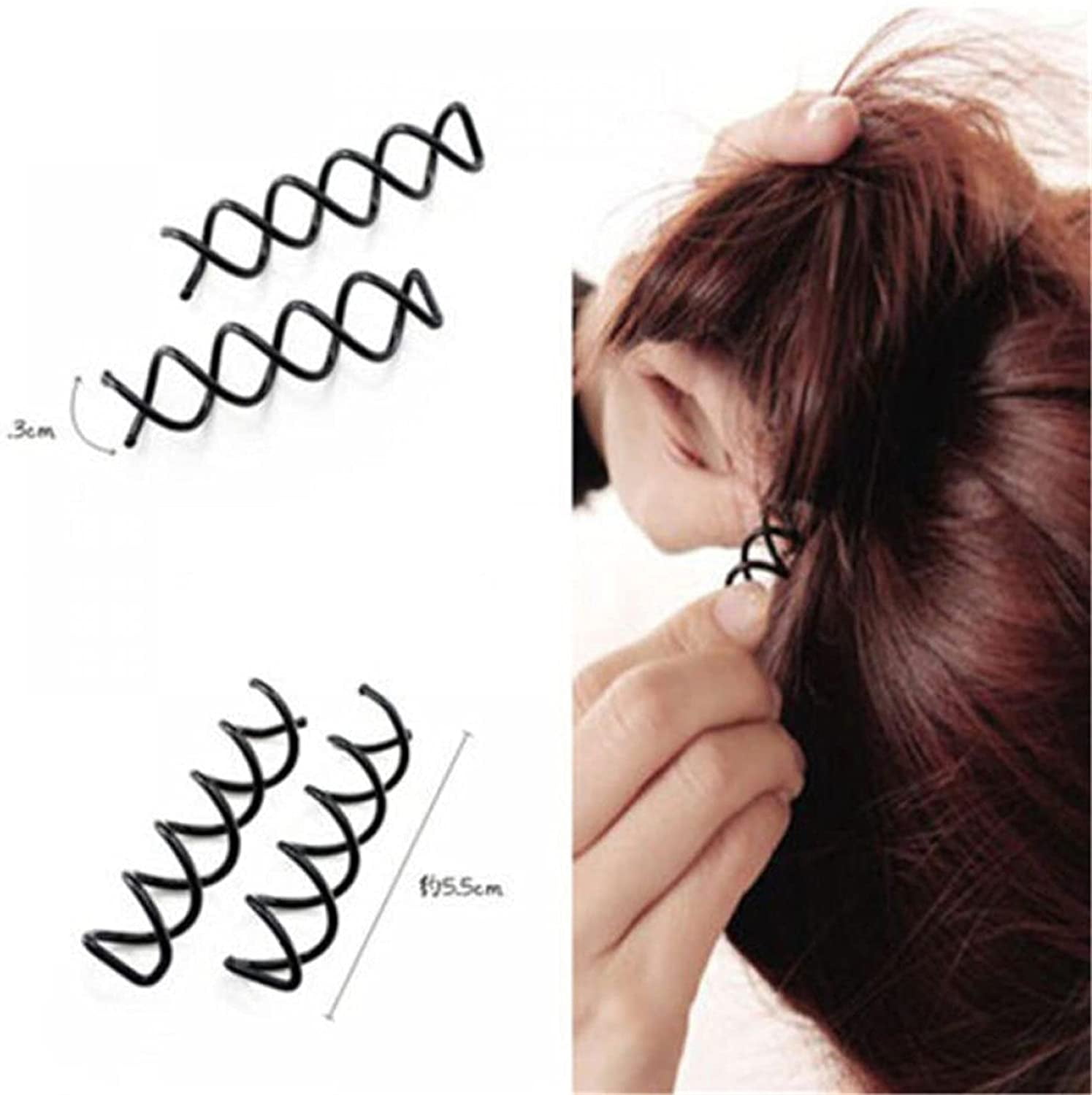 20pcs Womens Hair Styling Spiral Spin Screw Hair Pin Hair Clip Twist Barrette 