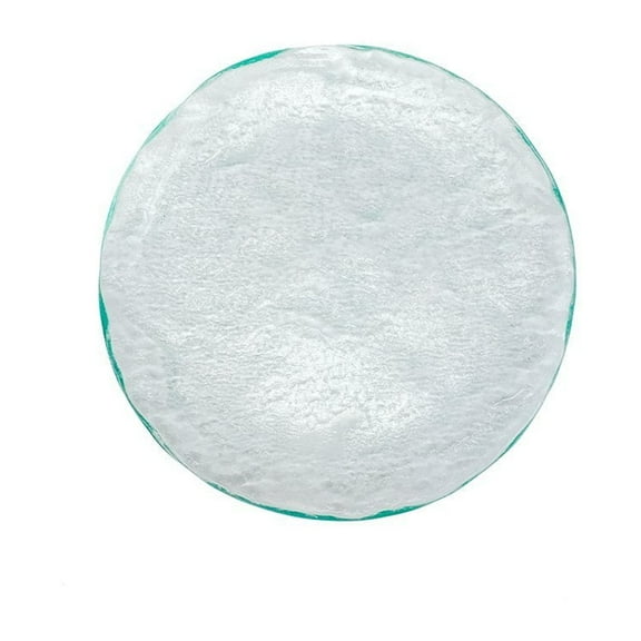 Turgla Fusion Glass dia.7.75" Round Clear Glass Plate (Set of 4)
