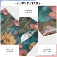 thumbnail image 6 of FORMRS Kids Pajama Pants with Pockets Size 9-10Y Boys Lounge Sleep Bottoms, Pink Water Lilies Pattern, 6 of 8