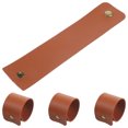 thumbnail image 5 of Homoyoyo Elegant Brown PU Napkin Holders Set of 4 and Easy to Clean Table Accessories, 5 of 6