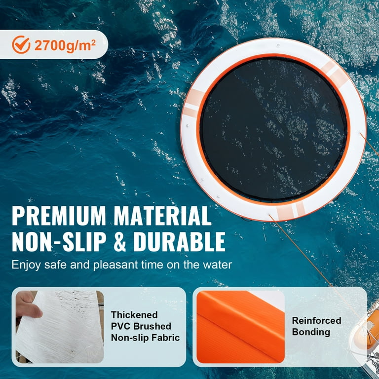 KFFKFF Inflatable Dock Platform, ø10FT Floating Dock with ø8FT