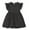 Black, variant on HOMADLES Summer Kids Girls Dresses Crewneck Solid Flying Sleeves, Loose Sundress Black 2.5 years