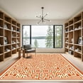 thumbnail image 2 of ODIKA 6'x9' Machine Washable Non-Slip Area Rug, Geometric Beige High Traffic Rug, Beige, 1085812, 2 of 7