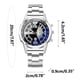 thumbnail image 3 of Herramientas y mejoras para el hogar Relojes para hombre, estilo casual, moderno, con cristal azul claro, correa de acero y cuarzo. Reloj para hombre., 3 of 9